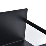 Kitchen Rack Space Saving Spice Shelf Organizer Magnetic Single Tier Iron for StorageBlack