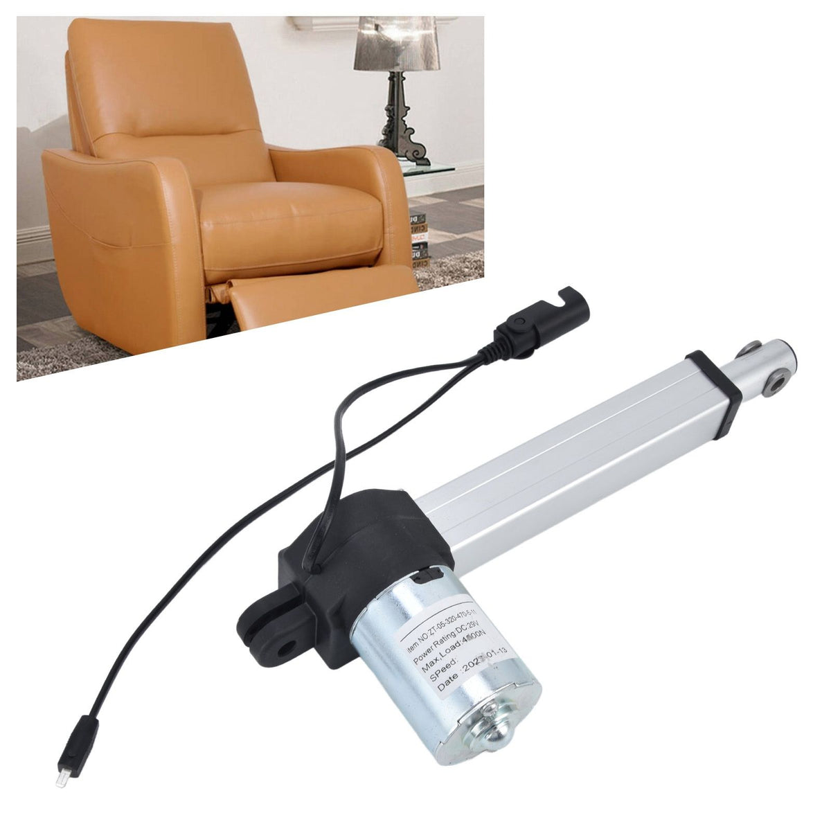 Linear Motion Actuator 150MM Stroke Household Electric Sofa Lifter Actuator DC 29V 4500N
