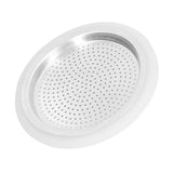 Coffee Pot Filter Sealing Ring and Filter Set Reusable Aluminum Filter Disc for Coffee Makingfor 3 People