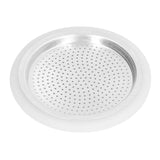Coffee Pot Filter Sealing Ring and Filter Set Reusable Aluminum Filter Disc for Coffee Makingfor 3 People