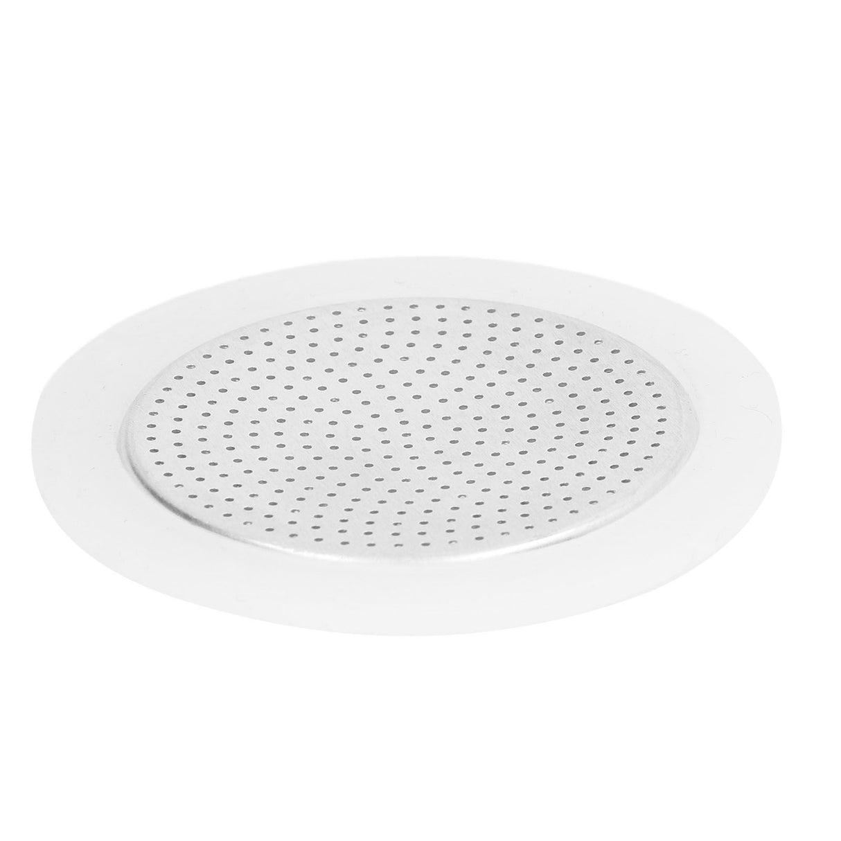 Coffee Pot Filter Sealing Ring and Filter Set Reusable Aluminum Filter Disc for Coffee Makingfor 3 People
