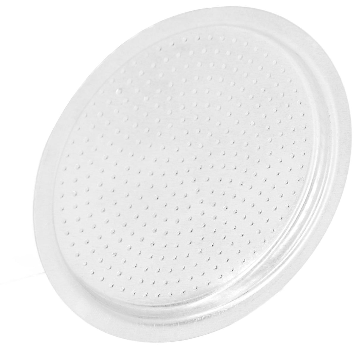 Coffee Pot Filter Sealing Ring and Filter Set Reusable Aluminum Filter Disc for Coffee Makingfor 3 People