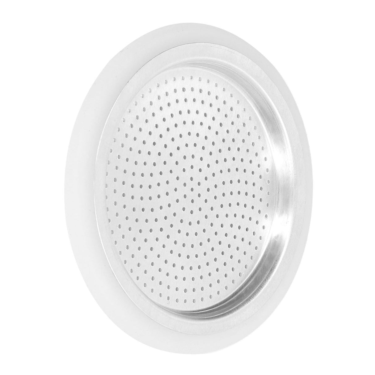 Coffee Pot Filter Sealing Ring and Filter Set Reusable Aluminum Filter Disc for Coffee Makingfor 3 People