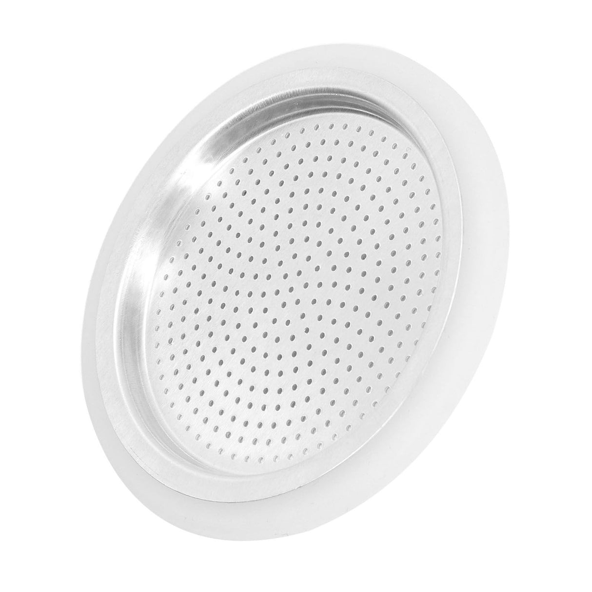 Coffee Pot Filter Sealing Ring and Filter Set Reusable Aluminum Filter Disc for Coffee Makingfor 3 People