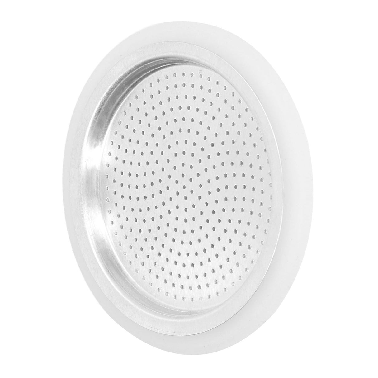 Coffee Pot Filter Sealing Ring and Filter Set Reusable Aluminum Filter Disc for Coffee Makingfor 3 People
