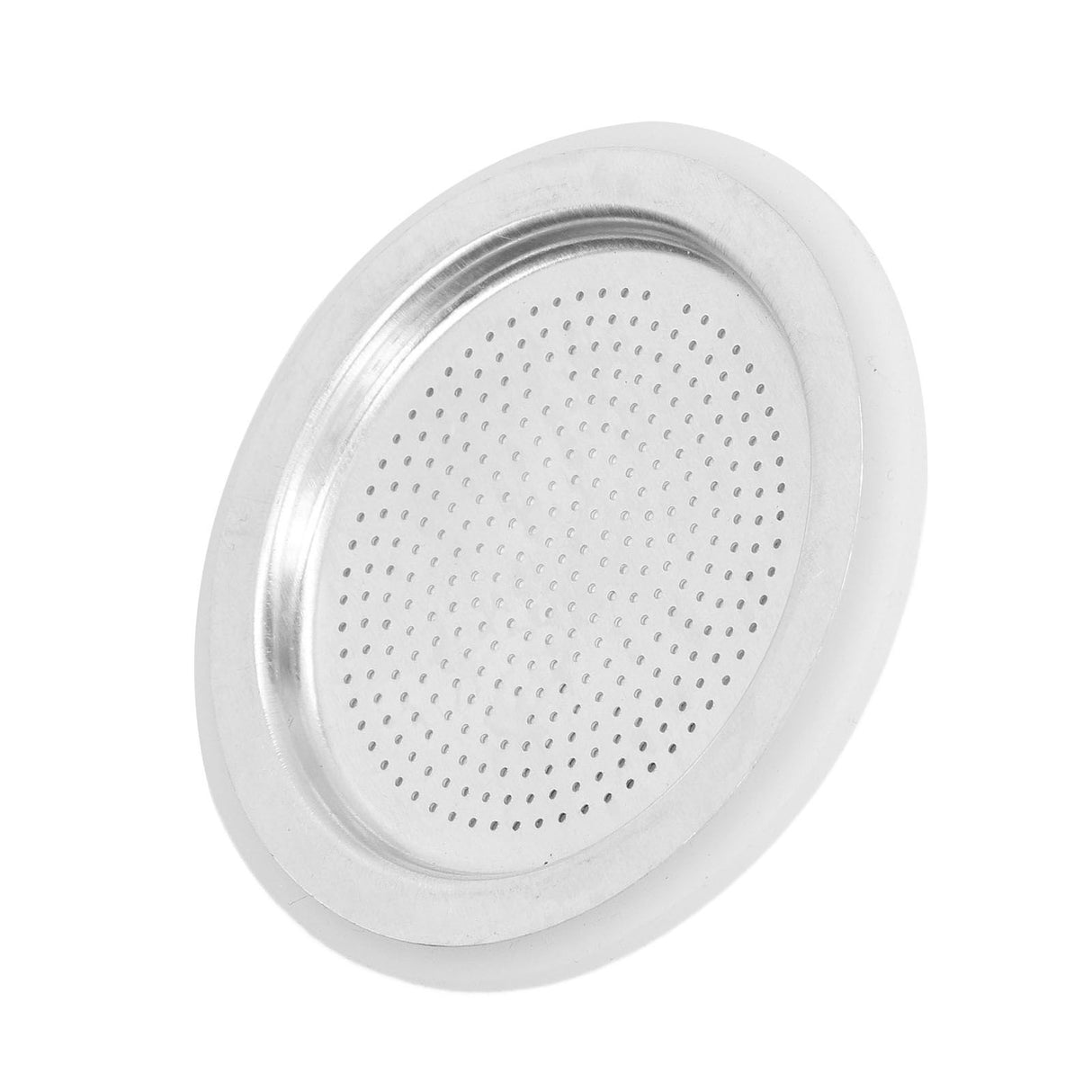 Coffee Pot Filter Sealing Ring and Filter Set Reusable Aluminum Filter Disc for Coffee Makingfor 6 People