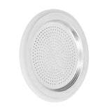 Coffee Pot Filter Sealing Ring and Filter Set Reusable Aluminum Filter Disc for Coffee Makingfor 6 People