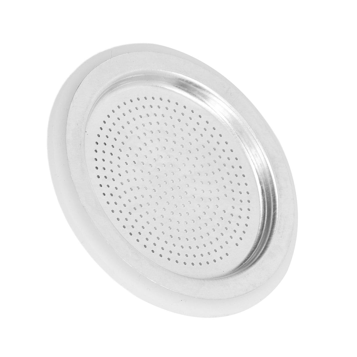 Coffee Pot Filter Sealing Ring and Filter Set Reusable Aluminum Filter Disc for Coffee Makingfor 6 People