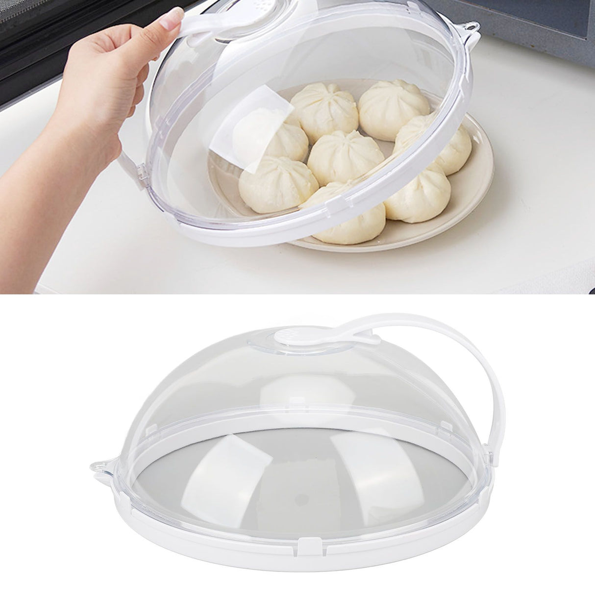 Microwave Splatter Cover Portable Oil Proof Splashproof Microwave Oven Heating Special Cover Kitchen Supplies