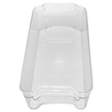 Refrigerator Storage Container PET Large Capacity Visual Design Safe Harmless Food Storage BoxSmall - Low Angle