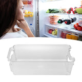 Refrigerator Storage Container PET Large Capacity Visual Design Safe Harmless Food Storage BoxSmall
