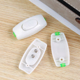 Desk Lamp Button Switch Bedside Switch Cord Appliance Button Switch Inline Cord Switch - Top-Down View