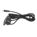Sofa USB Charging Socket Flush Mount Installation Dual USB Charging Ports Socket for Home UseBlack