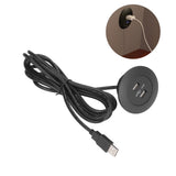 Sofa USB Charging Socket Flush Mount Installation Dual USB Charging Ports Socket for Home UseBlack