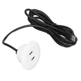 Sofa USB Charging Socket Flush Mount Installation Dual USB Charging Ports Socket for Home UseWhite