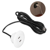 Sofa USB Charging Socket Flush Mount Installation Dual USB Charging Ports Socket for Home UseWhite