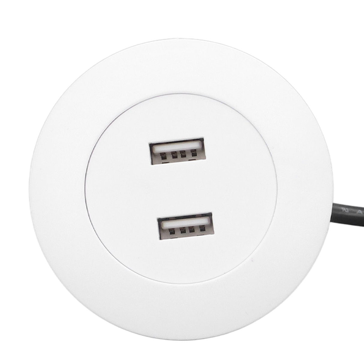 Sofa USB Charging Socket Flush Mount Installation Dual USB Charging Ports Socket for Home UseWhite