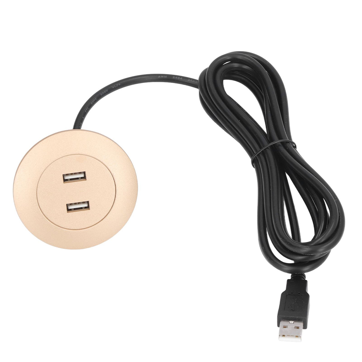 Sofa USB Charging Socket Flush Mount Installation Dual USB Charging Ports Socket for Home UseGold