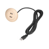 Sofa USB Charging Socket Flush Mount Installation Dual USB Charging Ports Socket for Home UseGold