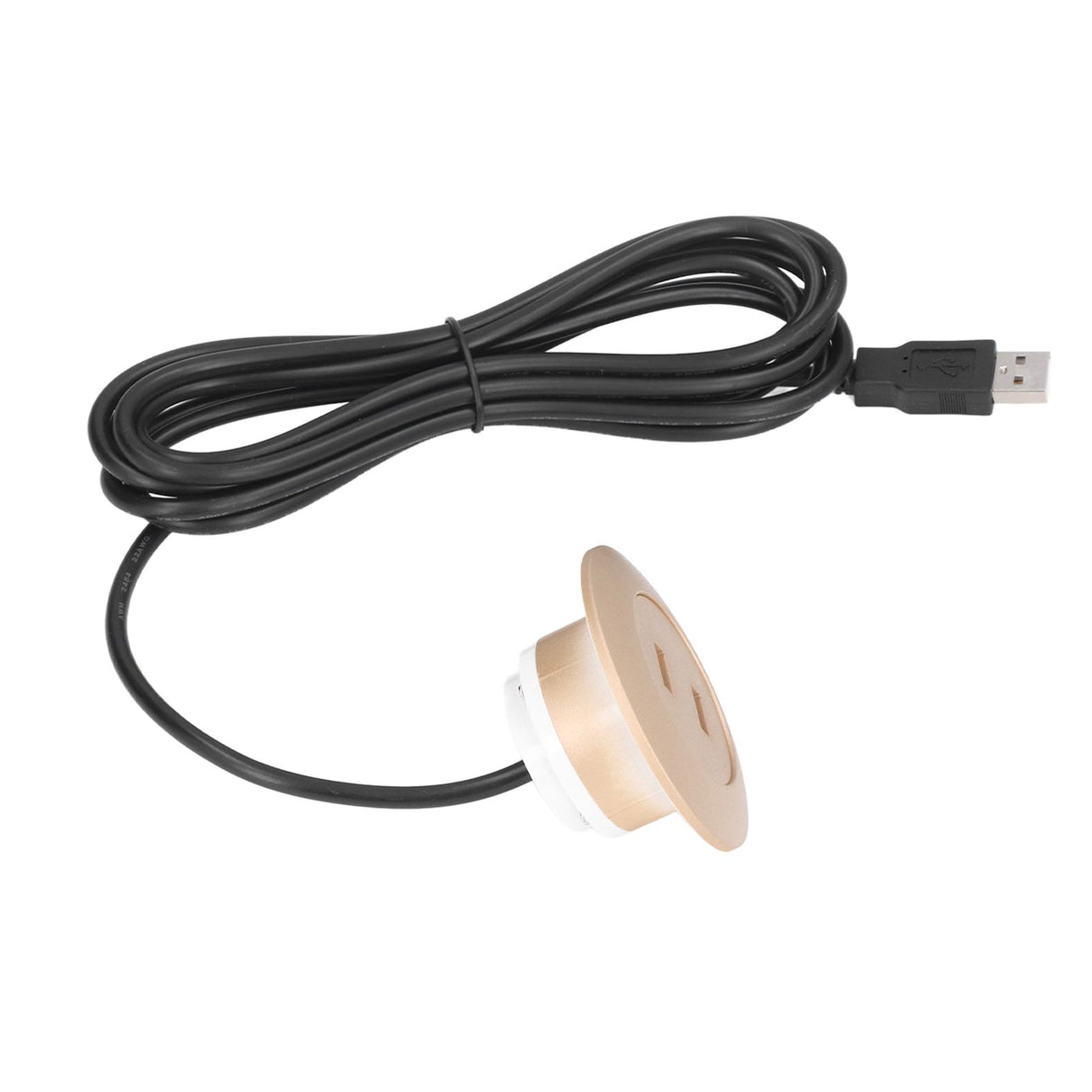 Sofa USB Charging Socket Flush Mount Installation Dual USB Charging Ports Socket for Home UseGold
