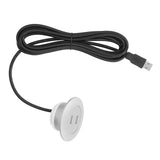 Sofa USB Charging Socket Flush Mount Installation Dual USB Charging Ports Socket for Home UseSilver - Rear View