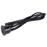 2 USB Charging Socket with 1.5m Cable Embedded Installation 5V 1A Multipurpose for Mobile Phone Cameras TabletDC5521 Output