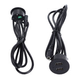 2 USB Charging Socket with 1.5m Cable Embedded Installation 5V 1A Multipurpose for Mobile Phone Cameras TabletDC5521 Output - Extra Image