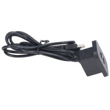 Double USB Charge Station 5V Sofa Recessed USB Power Hub Wiring Board Power Outlet Socket for Household - 45-Degree Angle