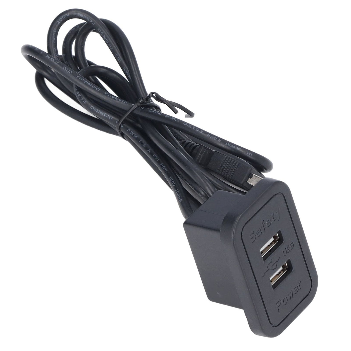 Double USB Charge Station 5V Sofa Recessed USB Power Hub Wiring Board Power Outlet Socket for Household