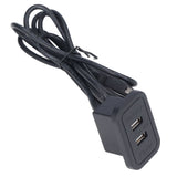 Double USB Charge Station 5V Sofa Recessed USB Power Hub Wiring Board Power Outlet Socket for Household