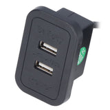 Double USB Charge Station 5V Sofa Recessed USB Power Hub Wiring Board Power Outlet Socket for Household