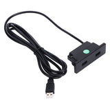 Recessed USB Power Strip Outlet 5V 2.5meter Dual USB Ports Charging Sofa Socket ABS Embedded USB Charging Socket for Phone - Side View