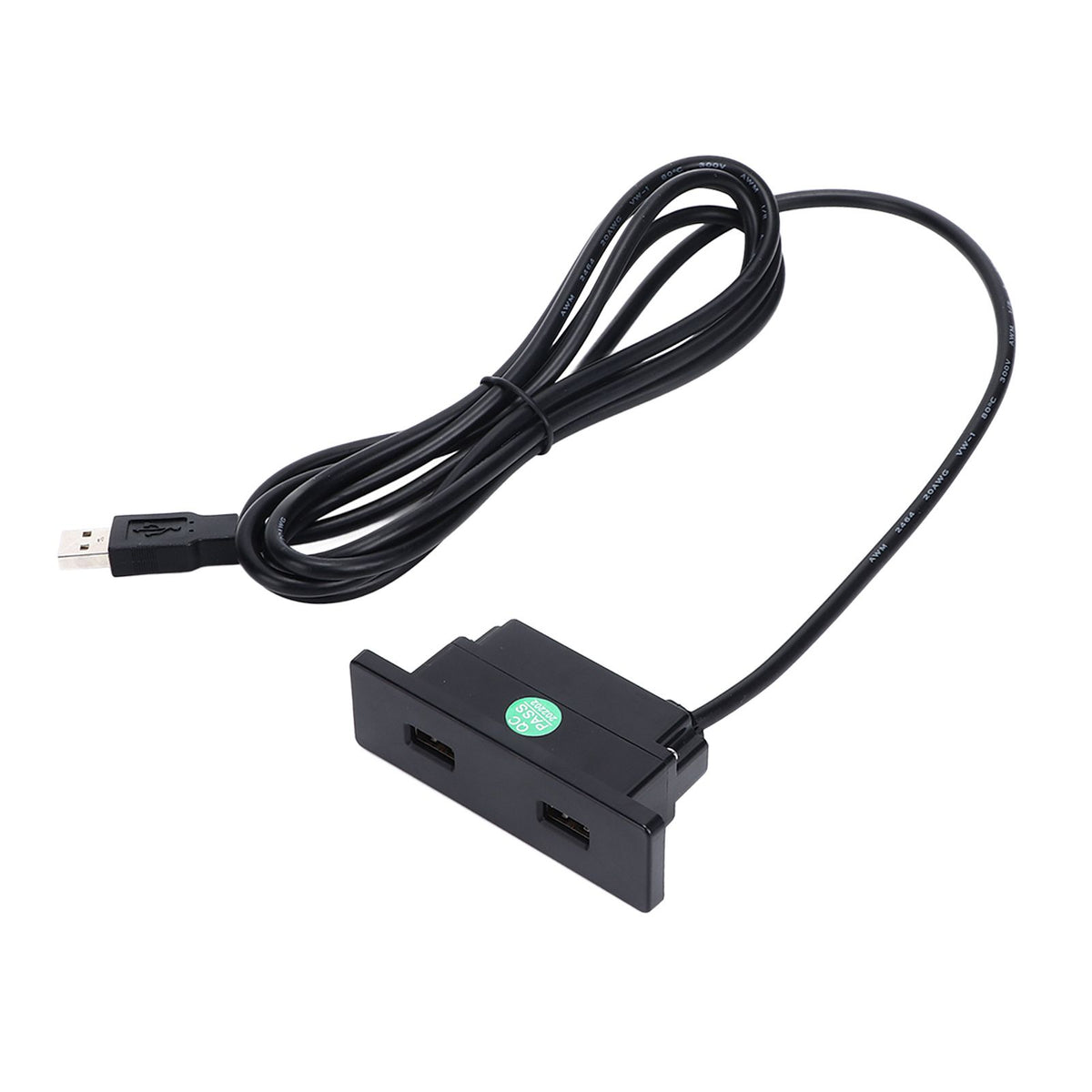 Recessed USB Power Strip Outlet 5V 2.5meter Dual USB Ports Charging Sofa Socket ABS Embedded USB Charging Socket for Phone