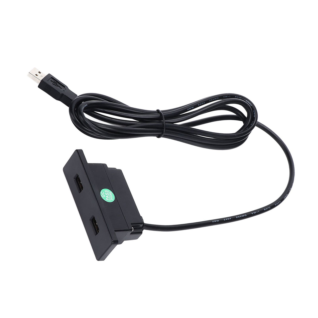 Recessed USB Power Strip Outlet 5V 2.5meter Dual USB Ports Charging Sofa Socket ABS Embedded USB Charging Socket for Phone