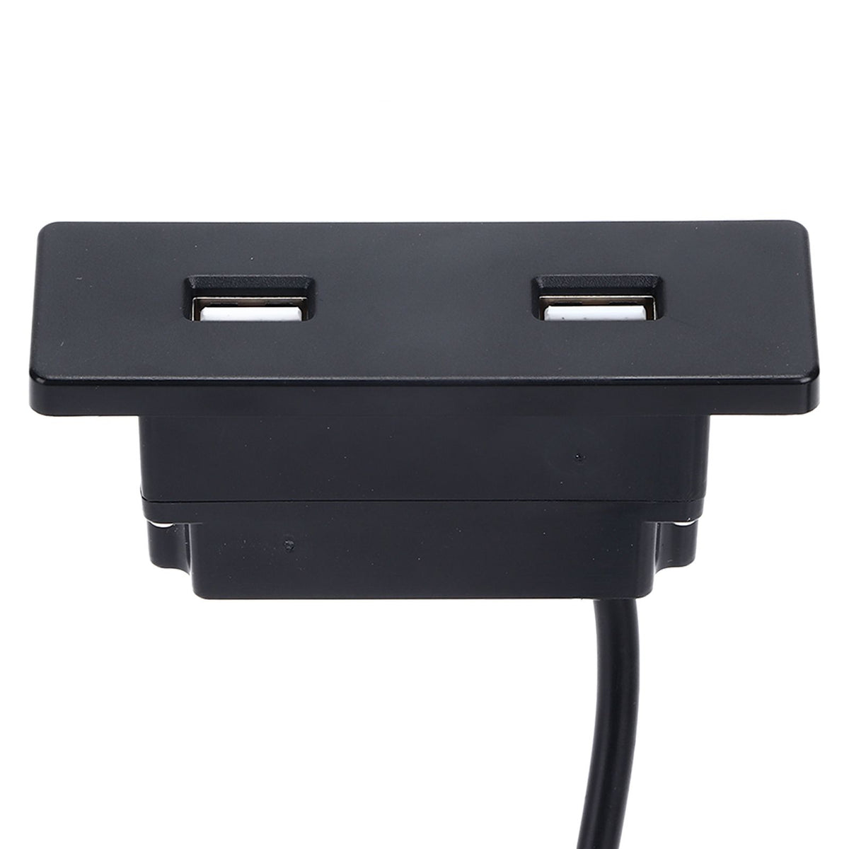 Recessed USB Power Strip Outlet 5V 2.5meter Dual USB Ports Charging Sofa Socket ABS Embedded USB Charging Socket for Phone