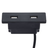 Recessed USB Power Strip Outlet 5V 2.5meter Dual USB Ports Charging Sofa Socket ABS Embedded USB Charging Socket for Phone - Extra Image