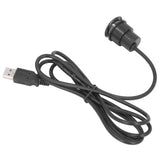 Recessed USB Charging Grommet Good Protection Fast Charge Embedded Installation 5V Desk USB Power Grommet for Sofa Phone - Side View