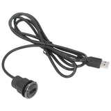 Recessed USB Charging Grommet Good Protection Fast Charge Embedded Installation 5V Desk USB Power Grommet for Sofa Phone - Rear View