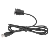 Recessed USB Charging Grommet Good Protection Fast Charge Embedded Installation 5V Desk USB Power Grommet for Sofa Phone - Low Angle
