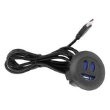 5V USB Charging Socket Outlet with 2.5m/8.2ft Power Cord Embedded Installation for Home Bedside Sofa Recliner
