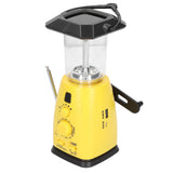 LED Camping Lantern Solar Hand Crank Battery Charging Adjustable Brightness 8 LEDs Support FM AM Function LED Lantern - Side View