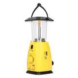 LED Camping Lantern Solar Hand Crank Battery Charging Adjustable Brightness 8 LEDs Support FM AM Function LED Lantern
