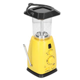 LED Camping Lantern Solar Hand Crank Battery Charging Adjustable Brightness 8 LEDs Support FM AM Function LED Lantern