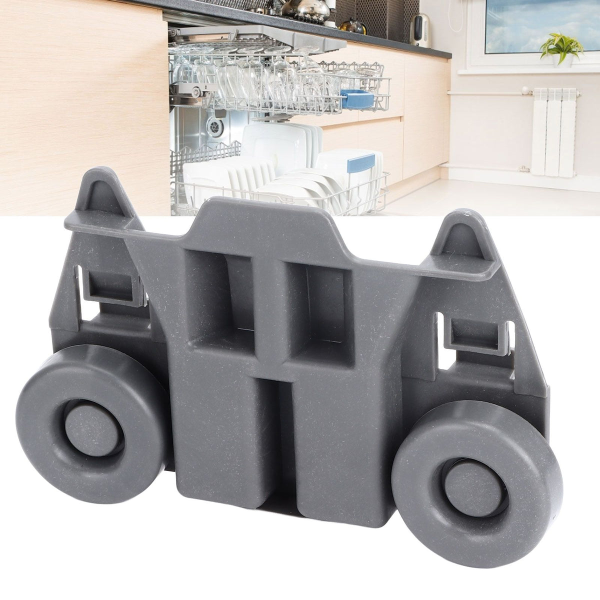 4 Pcs Dishwasher Wheel Replacement Parts WPW10195417 AP6016764 PS11750057 for Kitchen