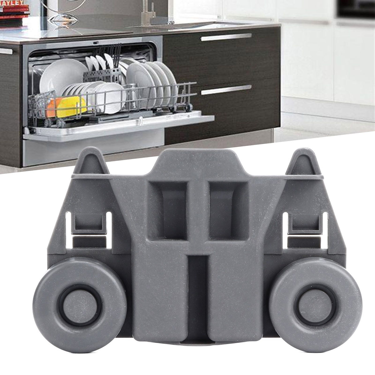 4 Pcs Dishwasher Wheel Replacement Parts WPW10195417 AP6016764 PS11750057 for Kitchen