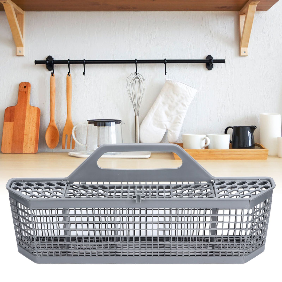 Dishwasher Storage Basket Universal Plastic Dishwasher Cutlery Silverware Basket for GE WD28X10128
