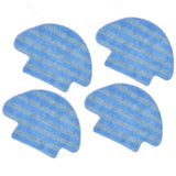 4pcs Vacuum Mop Cloth Soft Fiber Replacement Parts Robot Cleaner Cloth Pads for Conga 950 - 45-Degree Angle