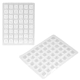 3pcs Silicone Baking Mould Multifunctional 48 Holes Silicone Cake Mold for Pudding Chocolate CookiesPrimary Color