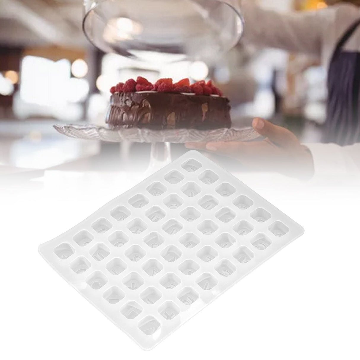 3pcs Silicone Baking Mould Multifunctional 48 Holes Silicone Cake Mold for Pudding Chocolate CookiesPrimary Color