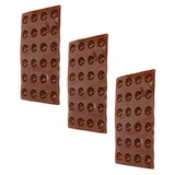 3pcs Silicone Mould 24‑Hole Soft Semi Sphere Baking Mold for Chocolate Jelly Mousse Soap - Front View